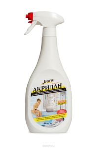 Моющее средство Баги Акрилан для чистки и обновления акриловых ванн 400мл(12)208214