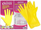 Перчатки латексные Gloves хозяйственные М(240)403-083/102-419