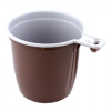 Чашка одноразовая кофе бело-коричневая 200мл(50)