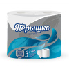 Туалетная бумага Перышко Comfort 4шт 3-х слойная белая(14)