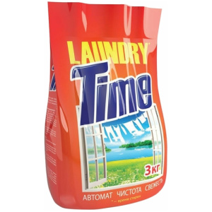 Стиральный порошок Laundry Time automat 3кг п/э пакет (6) 0063