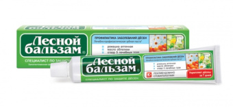 Зубная паста Лесной Бальзам 75мл тройной эффект ромашка/облепиха(24)