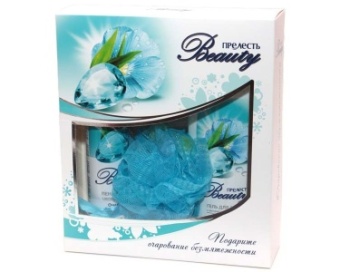 Набор Прелесть Бьюти очарование безмятежности(пена,гель,мочалка/спонж)(5)коробка