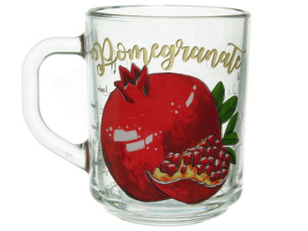 Кружка 200мл Грация Полезный гранат стекло С1649(20) 