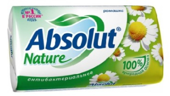 Мыло Абсолют NATURE 90г ромашка Весна(72/6) 6062