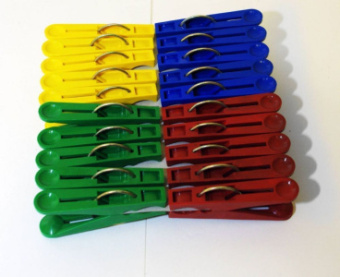 Прищепки пластмассовые 40шт ПБ-020(100)