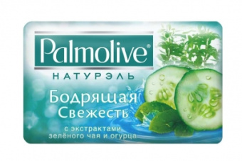 Мыло туалетное Palmolive 90г Бодрящая свежесть зеленый чай и огурец (6)